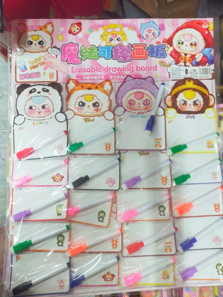 XG-895 VỈ 20C BẢNG XÓA BABY THREE