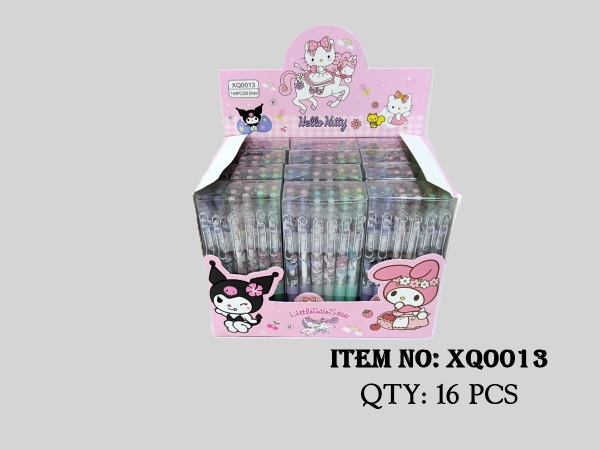XQ0013  HỘP 12 HỘP MICA 12C BÚT VIẾT BI MÀU TÍM SANRIO 0.5mm