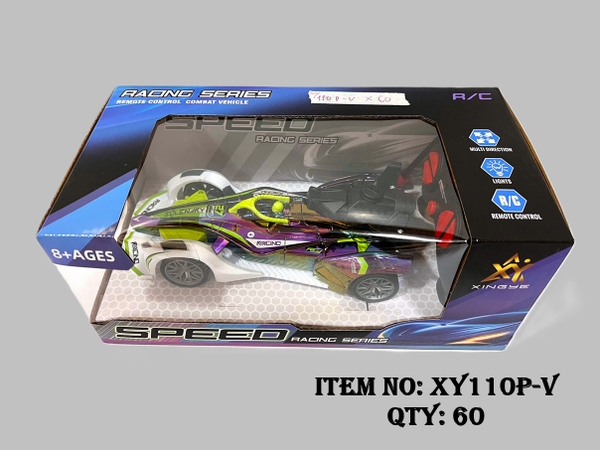 XY110P-V  HỘP XE ĐUA CÓ NGƯỜI ĐIỀU KHIỂN 7 ĐỘNG TÁC, PHUN KHÓI, KHÔNG  SẠC