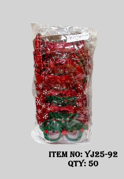 YJ25-92  TÚI 12C MẮT KIẾNG NOEL SỪNG TUẦN LỘC MERRY CHIRISTMAS KIM TUYẾN