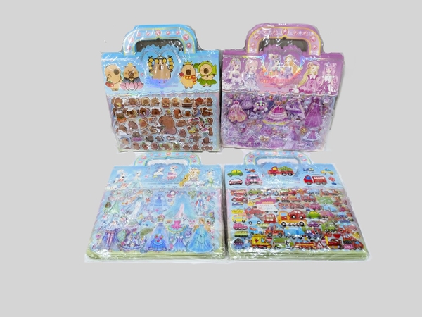YK55  TÚI 10 VỈ 2 TÚI MIẾNG DÁN NỔI STICKER ĐỦ MẪU