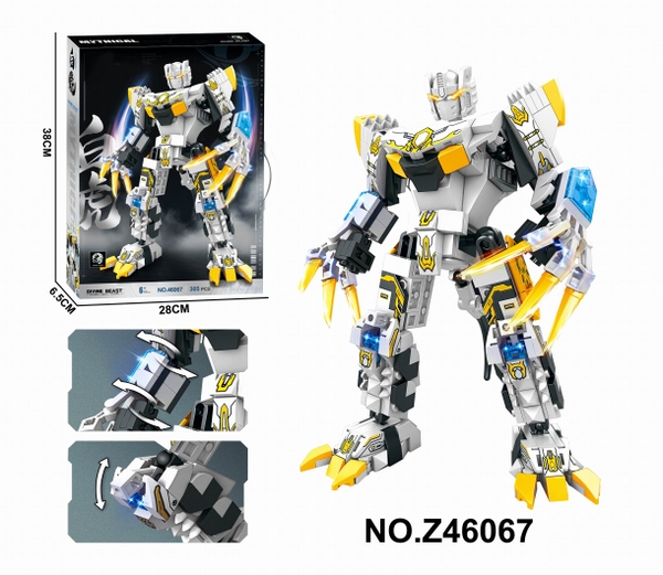 Z46067  HỘP LOGO RÁP ROBO TAM QUỐC CHÍ BẠCH HỔ 305 MIẾNG