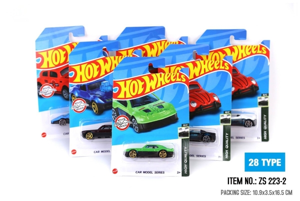ZS223-2  VỈ XE TRỚN 1C HOT WHEEL