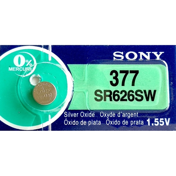 Pin 377 SR626SW 1.55V Sony (5 viên/ vỉ)