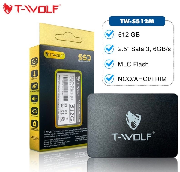 SSD T-Wolf 512GB 2.5