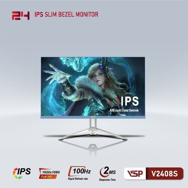 LCD VSP IPS V2408S Blue - 24 inch (VGA/HDMI) - 100Hz