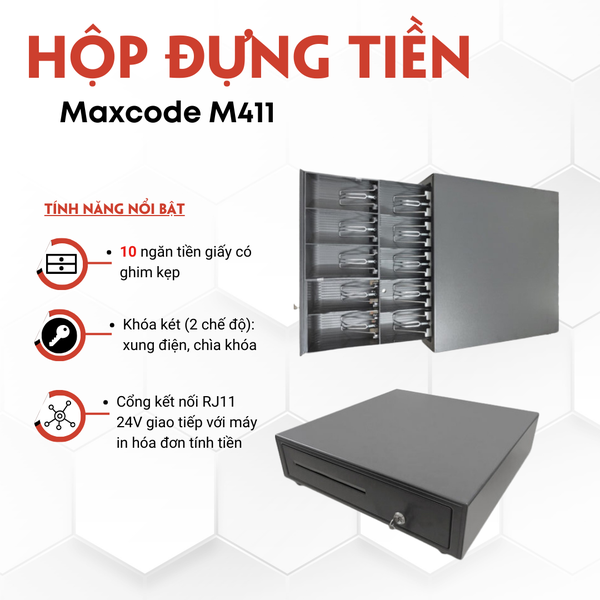 Hộp đựng tiền Maxcode M411