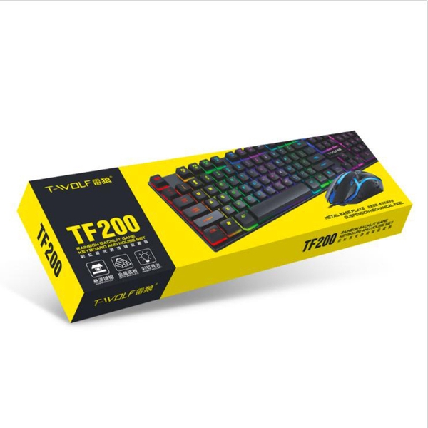 Combo T-WOLF TF200 (led 7 màu)