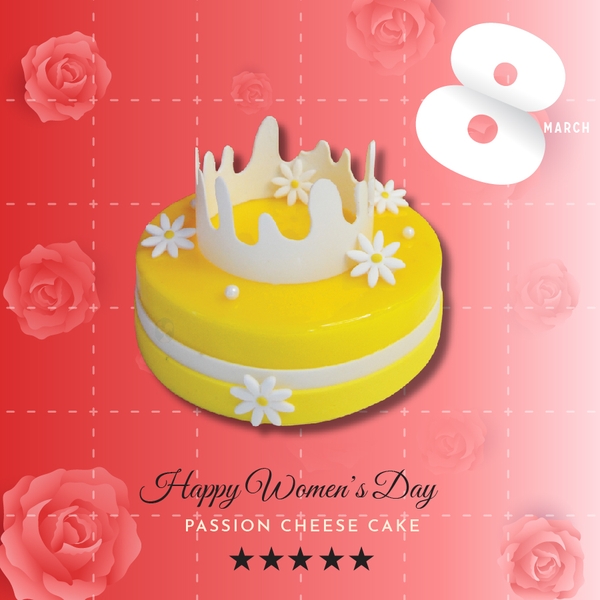 Bánh phô mai chanh leo vương miện