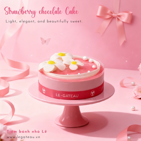 Bánh Chocolate dâu