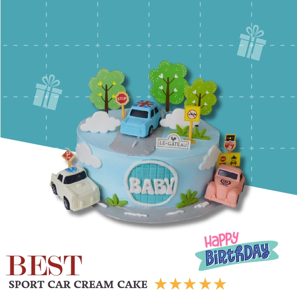 Bánh kem oto thể thao