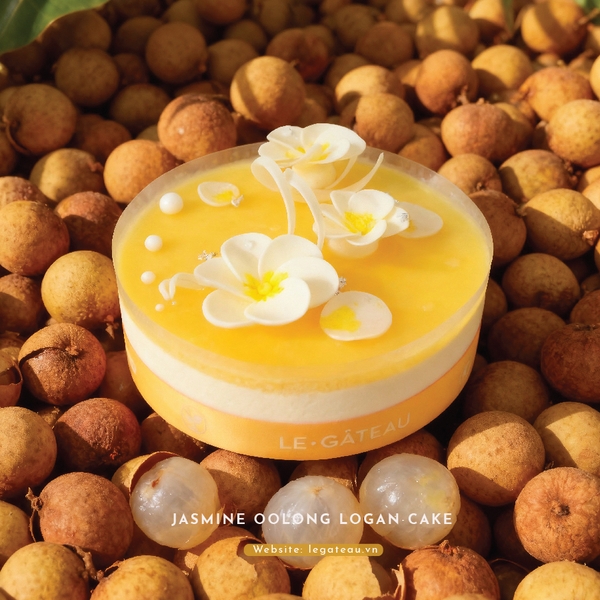 Bánh mousse olong nhài nhãn