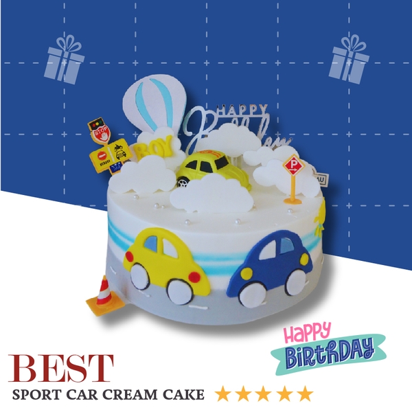 Bánh kem oto thể thao