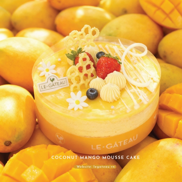 Bánh mousse xòai dừa