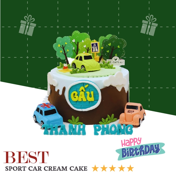 Bánh kem oto thể thao