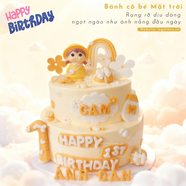 Bánh kem cô bé mặt trời 2