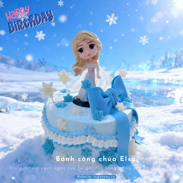 Bánh kem công chúa Elsa 2