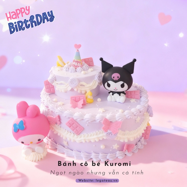 Bánh kem cô bé Kuromi