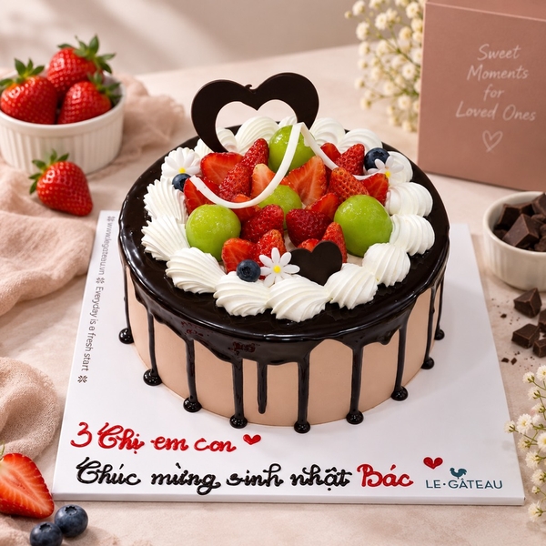Bánh ganache dâu