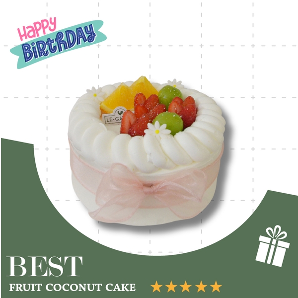 Bánh kem hoa quả tươi