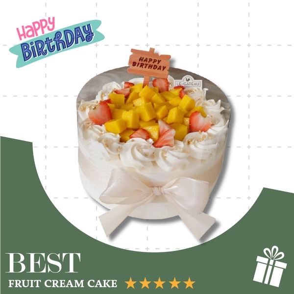 Bánh kem hoa quả tươi