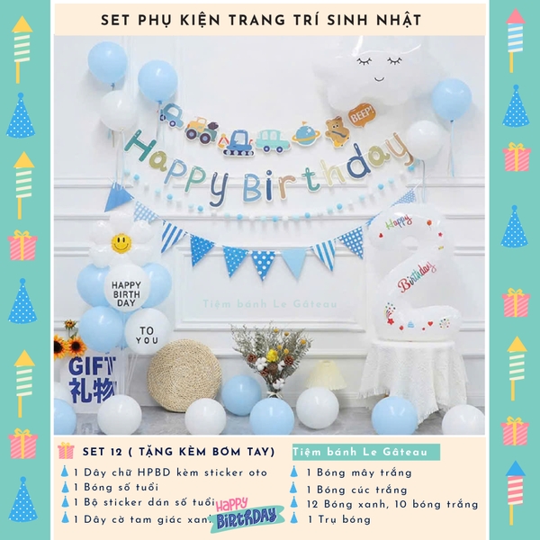 Bộ trang trí sinh nhật (SS012)
