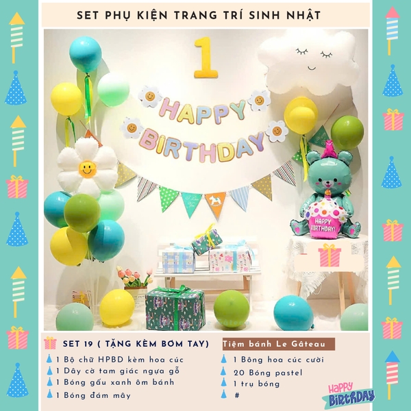 Bộ trang trí sinh nhật (SS019)