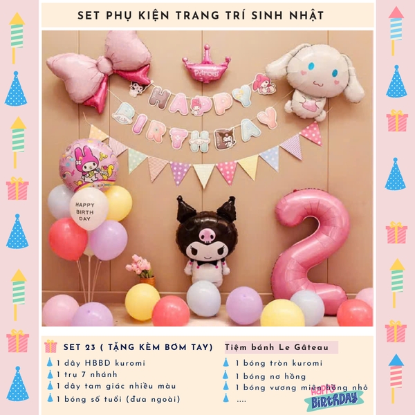 Bộ trang trí sinh nhật (SS023)