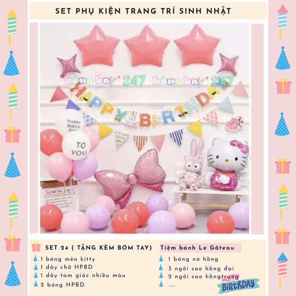 Bộ trang trí sinh nhật (SS024)