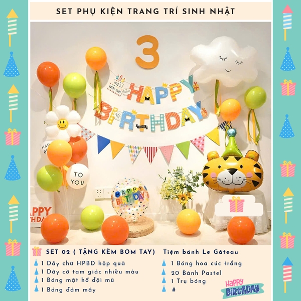 Bộ trang trí sinh nhật (SS02)