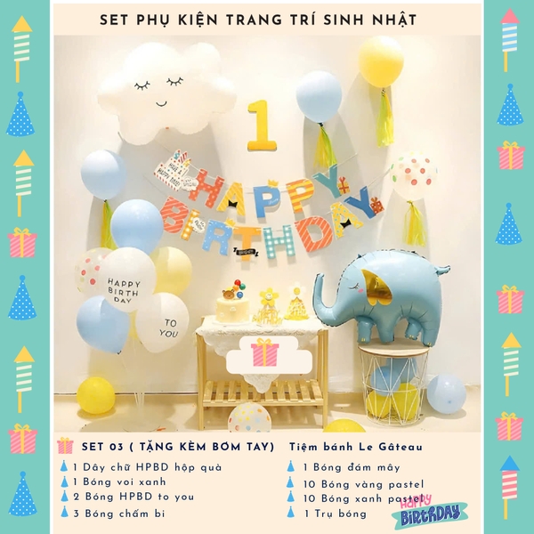 Bộ trang trí sinh nhật (SS03)