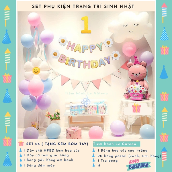 Bộ trang trí sinh nhật (SS05)