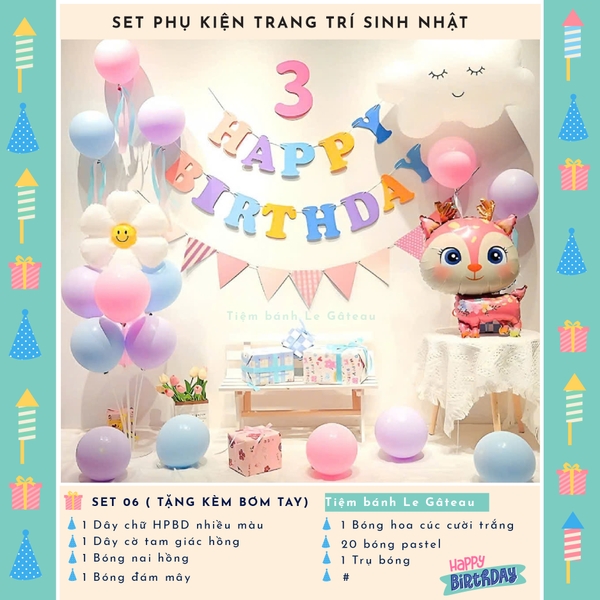 Bộ trang trí sinh nhật (SS06)