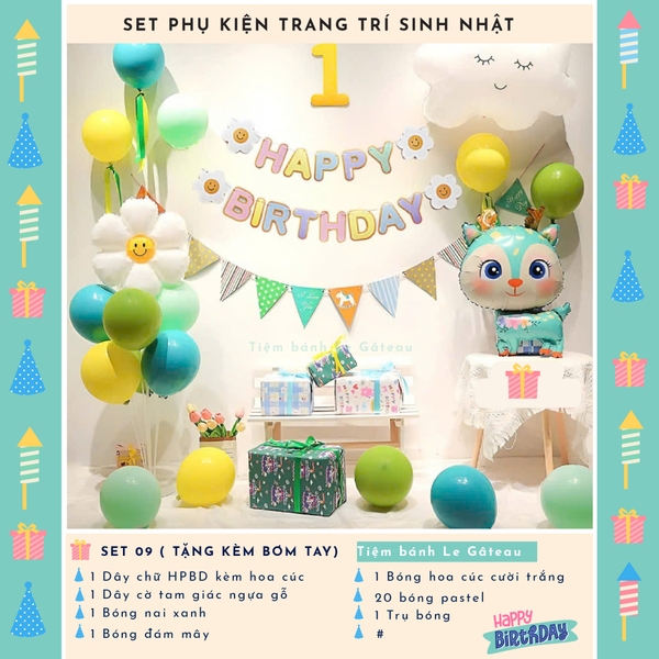 Bộ trang trí sinh nhật (SS09)