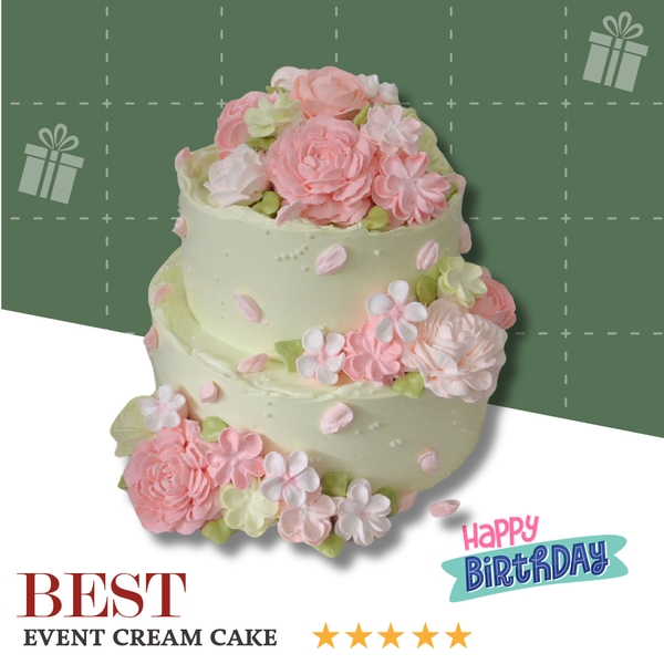 Bánh kem sự kiện 2 tầng