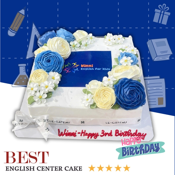 Bánh kem sự kiện trung tâm Tiếng Anh