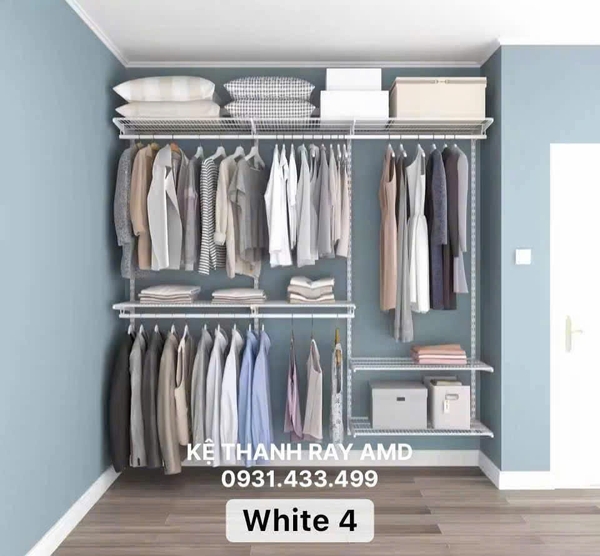 Giải pháp đến từ bộ kệ AMD tinh gọn — Buổi sáng chọn đồ nhanh, không căng thẳng.