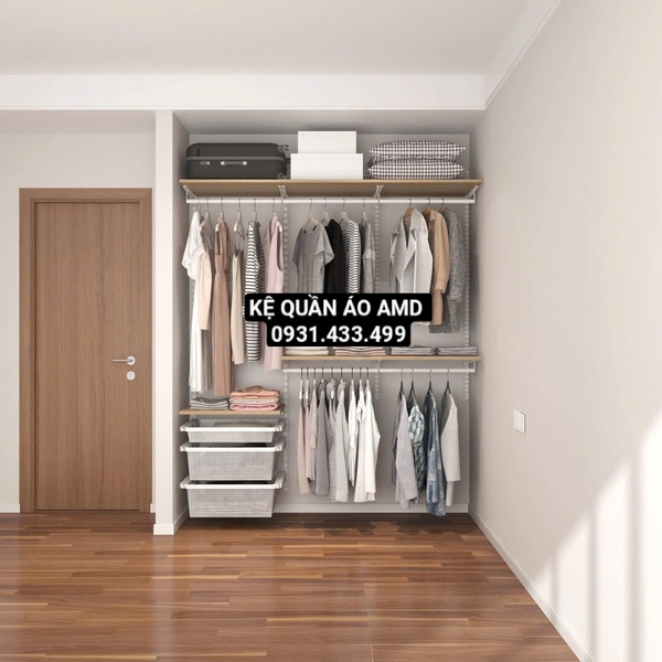 💼 BỘ KỆ QUẦN ÁO AMD – 5 TRONG 1