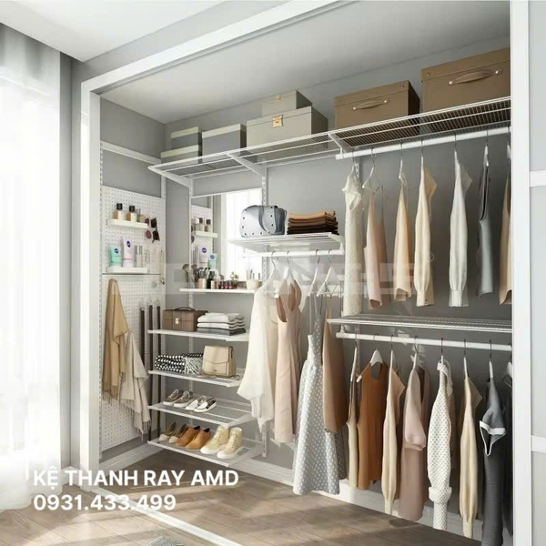 Bộ kệ quần áo AMD – Gọn gàng, tiện lợi… và tất nhiên là phải đẹp 😎