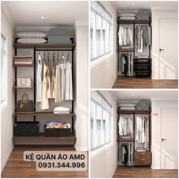 Bộ kệ quần áo AMD – gọn gàng hơn, có gu hơn