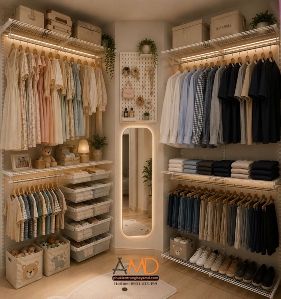 KỆ THANH RAY AMD - TẠI SAO TỦ ĐỒ NHÀ BẠN LUÔN 