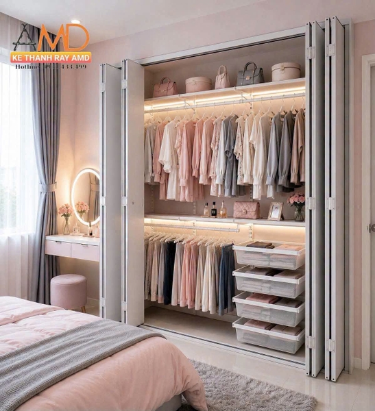 5 CÁCH GIỮ TỦ QUẦN ÁO KHÔNG BAO GIỜ QUÁ TẢI