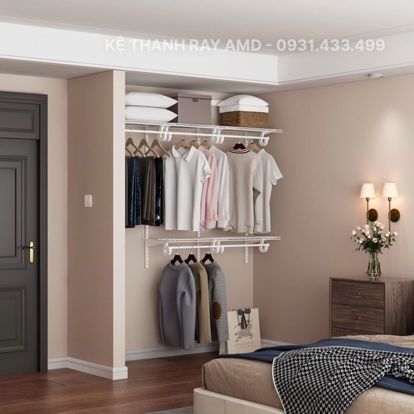 Bộ kệ quần áo AMD là giải pháp dành cho chỗ treo đồ của bạn.