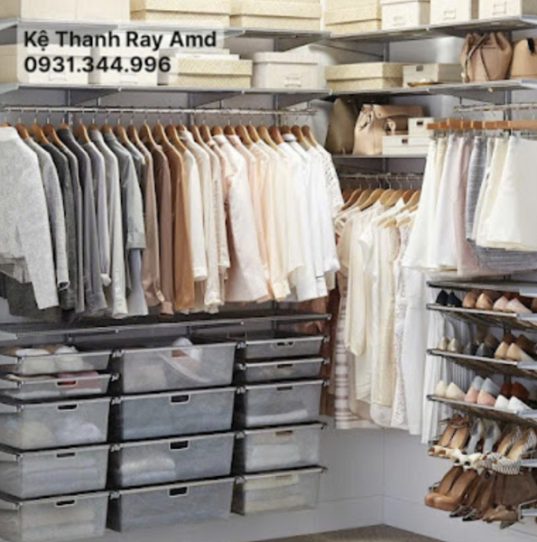 Bộ thanh ray treo quần áo AMD – gọn nhà – bớt stress