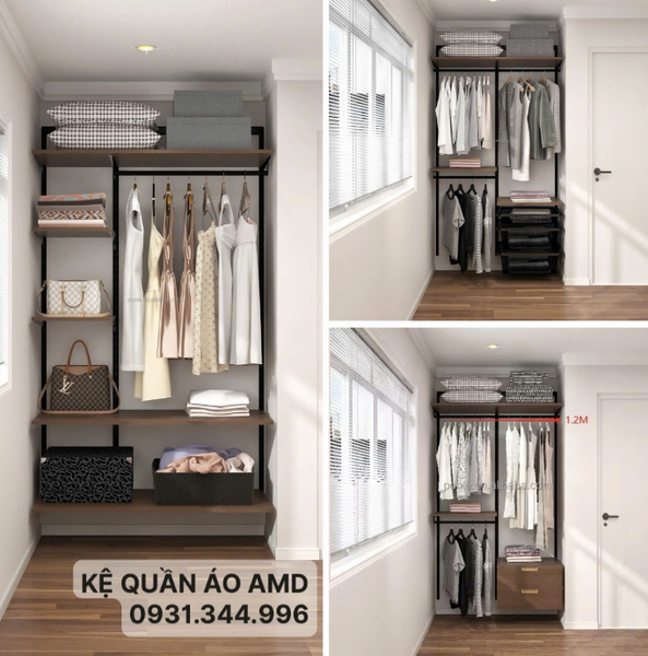 Bộ kệ quần áo AMD – Không phải là món đồ nội thất. Đó là giải pháp thực tế cho căn phòng đang chật chội của bạn.