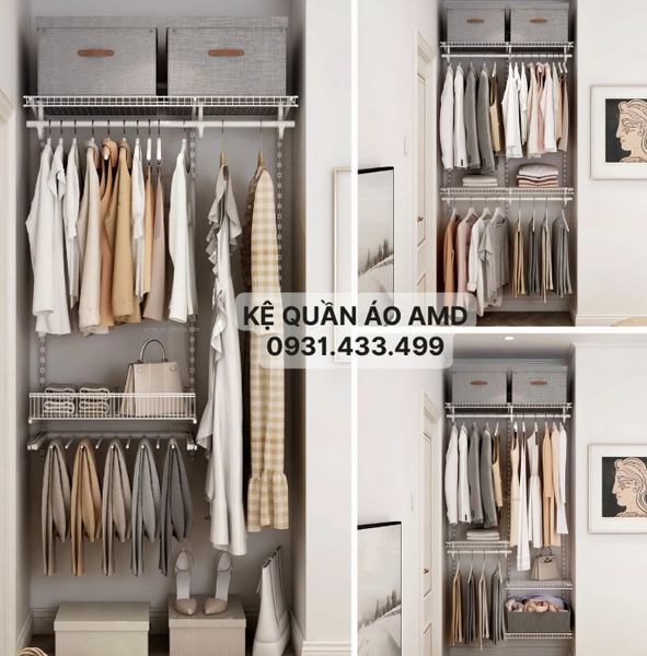 Bộ kệ quần áo AMD – Khi căn phòng không chỉ là nơi ở, mà là không gian sống thực sự
