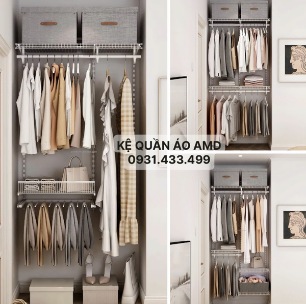 Giải pháp sống cho hội người bận rộn – Bộ kệ quần áo AMD