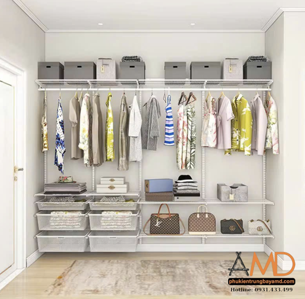 Giải pháp: Bộ kệ quần áo AMD – đơn giản, dễ dùng, tiết kiệm sức mẹ