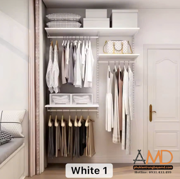 Không cần thay cả căn phòng – chỉ cần thay đổi cách sắp xếp với bộ kệ quần áo AMD