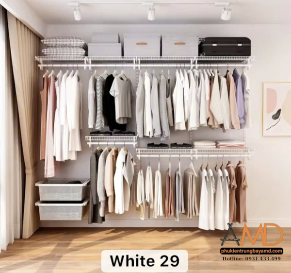 Bộ kệ quần áo AMD – Giải pháp cho không gian nhỏ nhưng không giới hạn